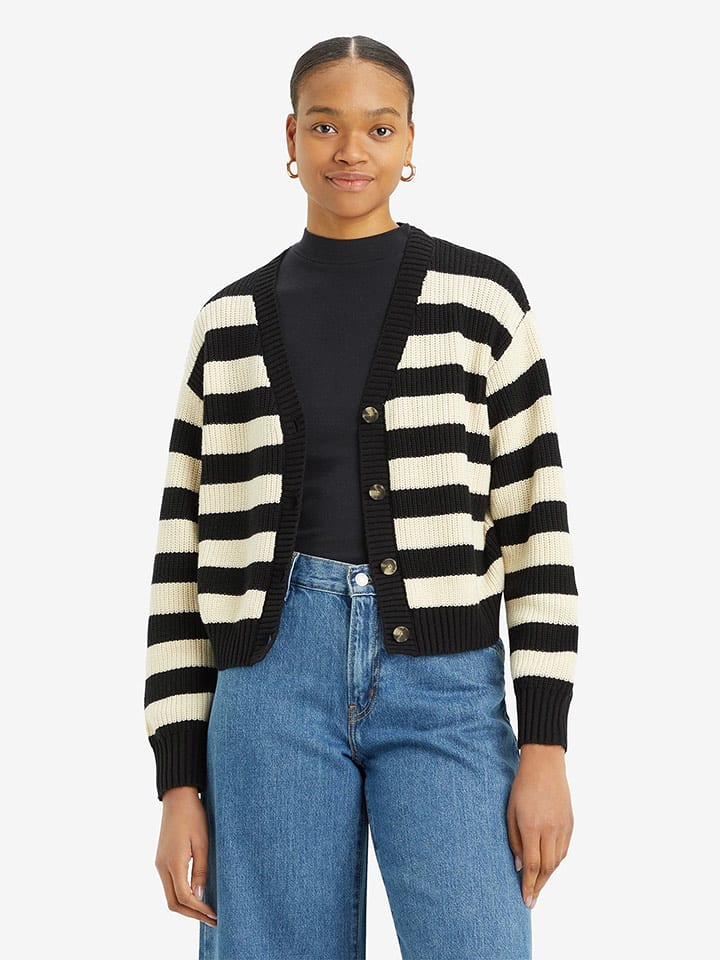 Levi's Kardigan w kolorze czarno-beżowym rozmiar: S