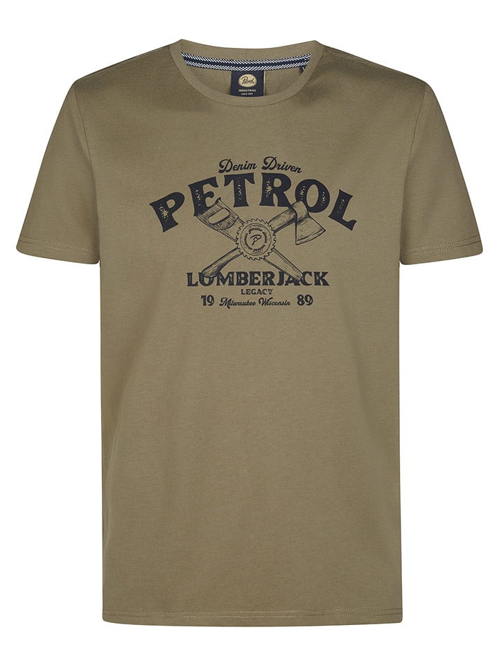 Petrol Industries Koszulka w kolorze szarobrązowym rozmiar: XXL