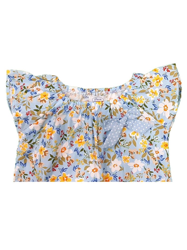 Deux ans de vacances Sukienka w kolorze błękitnym ze wzorem rozmiar: 134/140