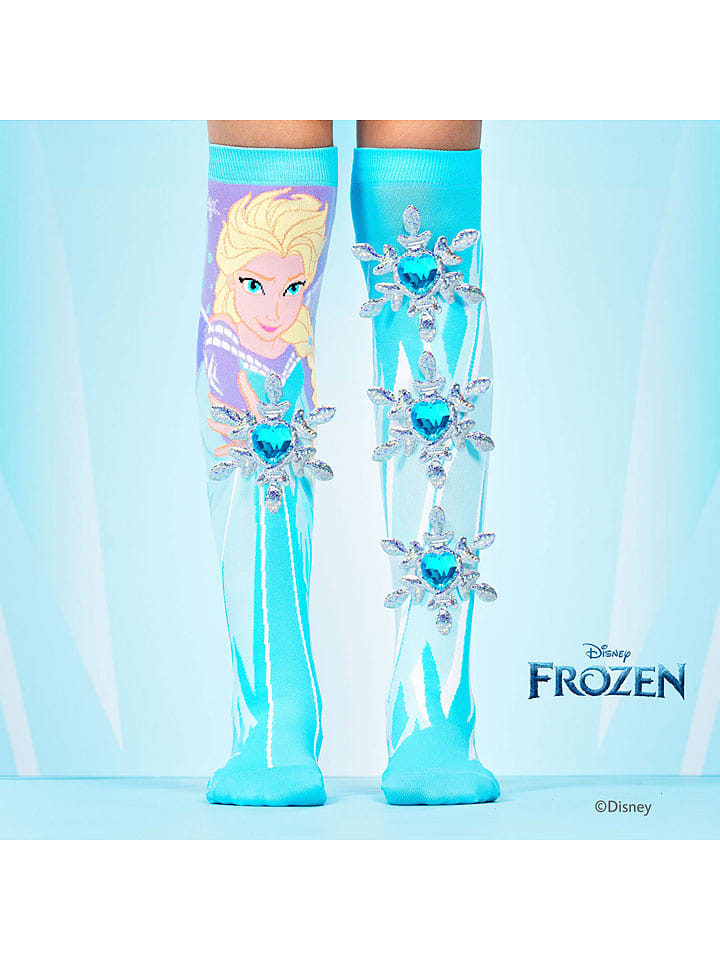 Disney Skarpety "Frozen" w kolorze turkusowym rozmiar: onesize