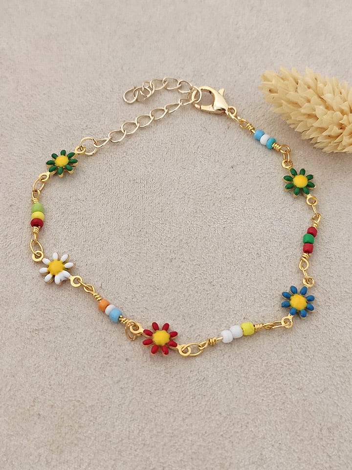 Nakkash Pozłacana bransoletka z emalią rozmiar: onesize