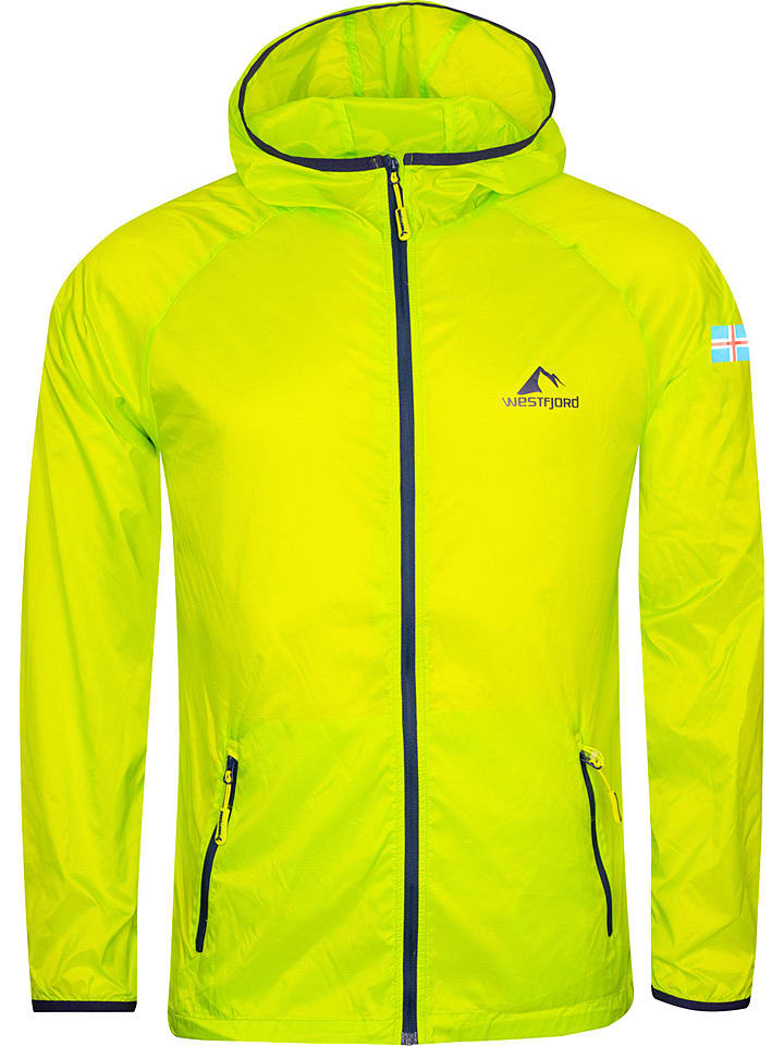 Westfjord Kurtka przeciwwiatrowa "Performance Skin" w kolorze jaskrawozielonym rozmiar: XXL