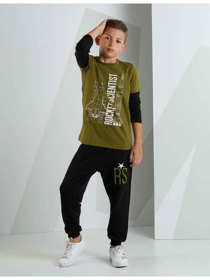 Denokids 2-częściowy zestaw "RS" w kolorze oliwkowo-czarnym rozmiar: 110