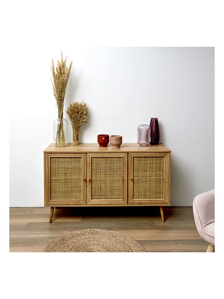 Ethnical Life Komoda "Bali" w kolorze jasnobrązowym pod telewizor - 115 x 70 x 39 cm rozmiar: onesize