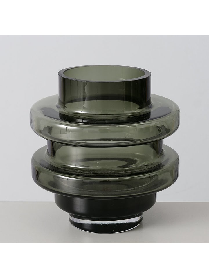 Boltze Wazon "Cytra" w kolorze ciemnoszarym - wys. 17,8 x Ø 17,5 cm rozmiar: onesize