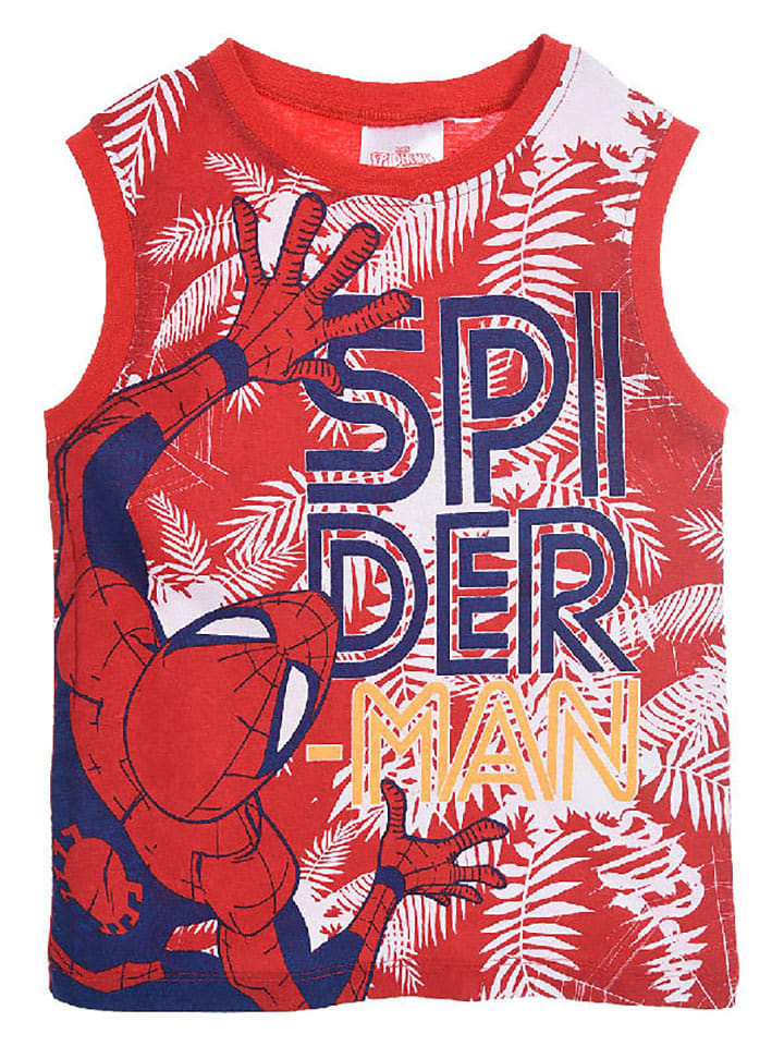 Spiderman Top "Spider-Man" w kolorze czerwonym rozmiar: 98