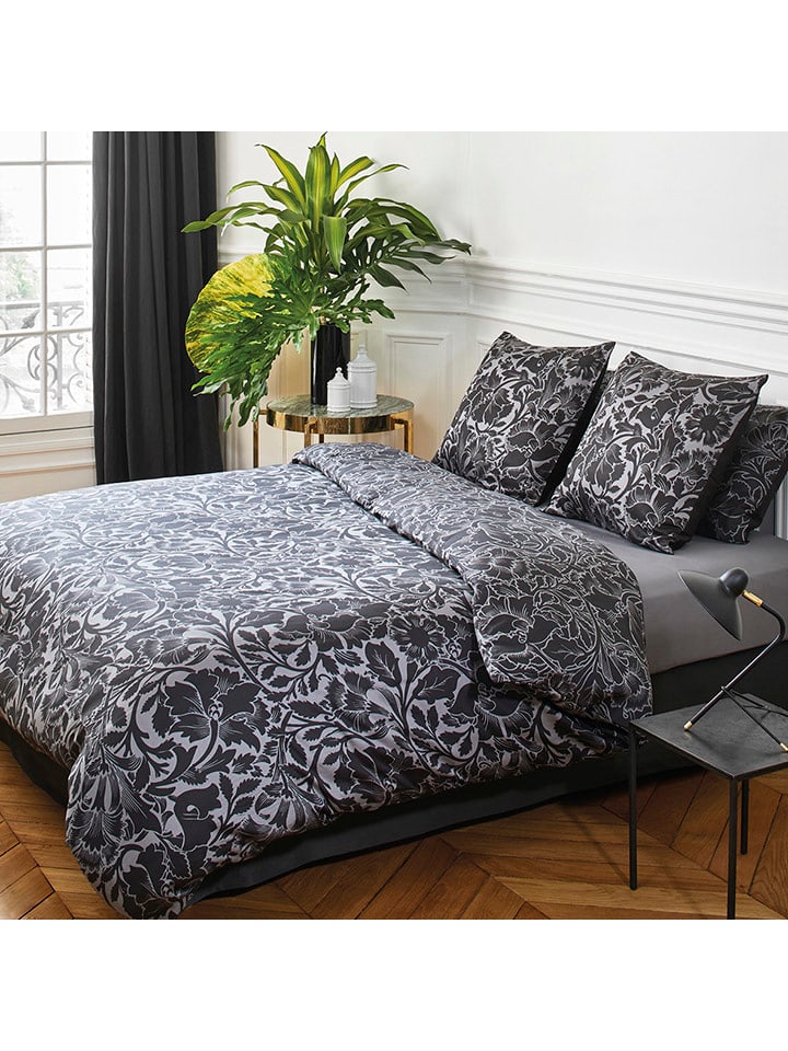 CXL by Christian Lacroix Komplet pościeli satynowej w kolorze czarnym rozmiar: 260x240 cm