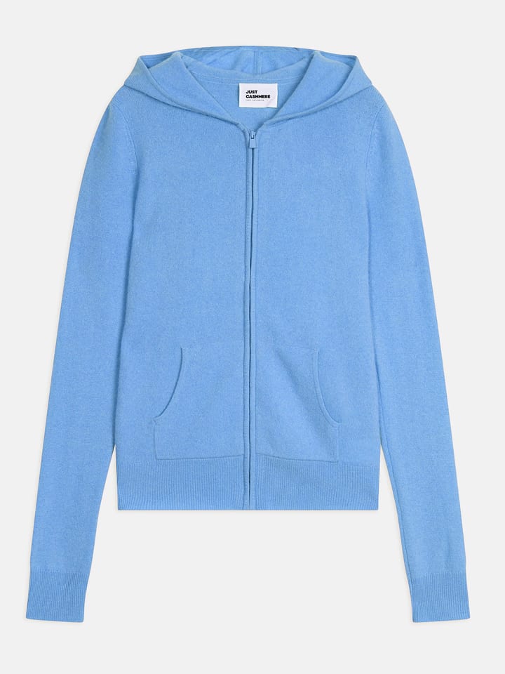 Just Cashmere Kaszmirowy kardigan "Debbie" w kolorze błękitnym rozmiar: L