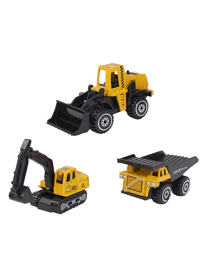 MGM 3-częściowy zestaw pojazdów budowlanych - 3+ rozmiar: onesize