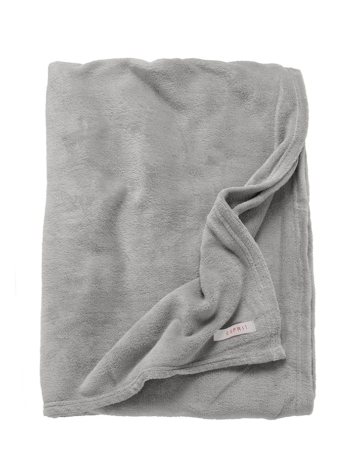 ESPRIT Pled "Mellows" w kolorze szarym rozmiar: 150x200 cm