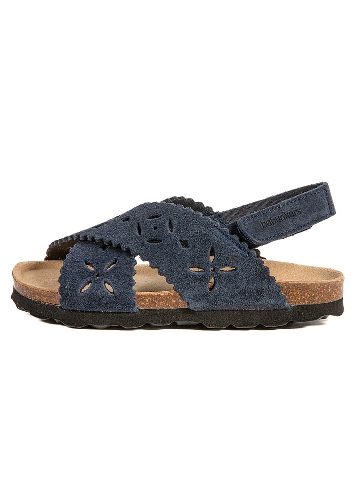 BABUNKERS Family Skórzane sandały w kolorze granatowym rozmiar: 27
