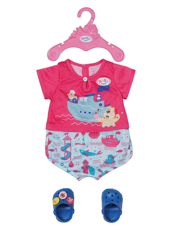 Baby Born Ubranko "BABY born Bath Pyjamas & Clogs" dla lalek - 3+ rozmiar: onesize