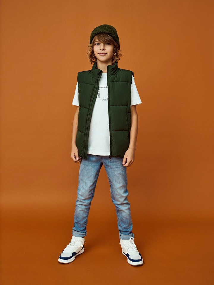 KIDS ONLY Kamizelka pikowana "Cool" w kolorze zielonym rozmiar: 176