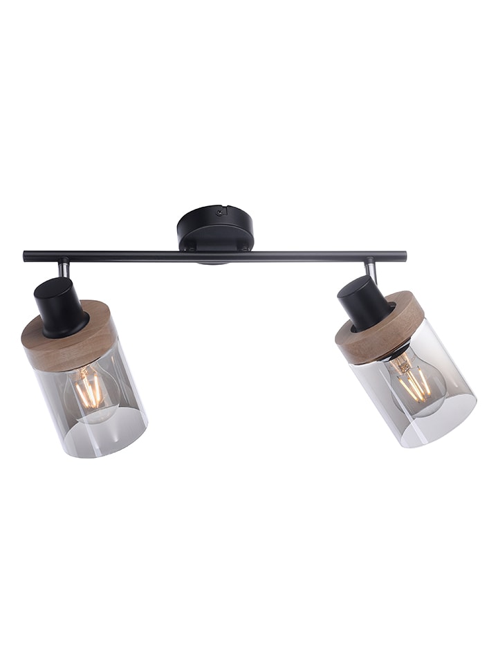 Just Light Lampa ścienna "Pasqual" w kolorze czarnym - 64 x 24 cm rozmiar: onesize