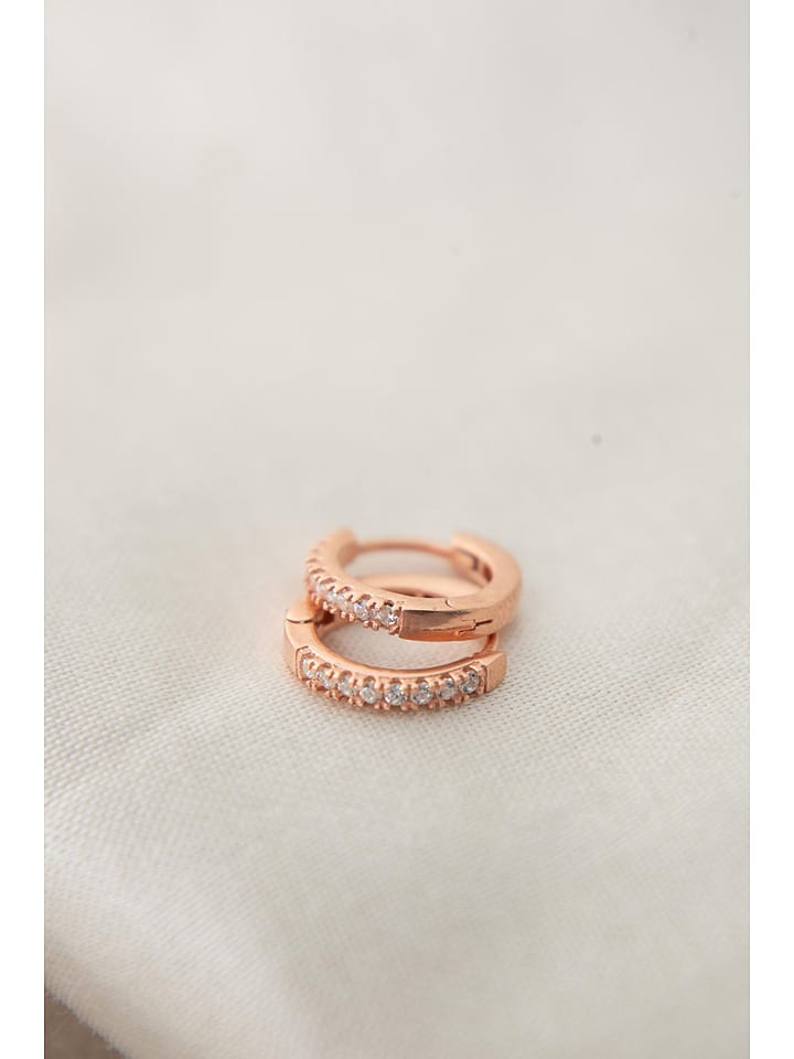 Lodie Silver Kolczyki-kreole z cyrkoniami rozmiar: onesize