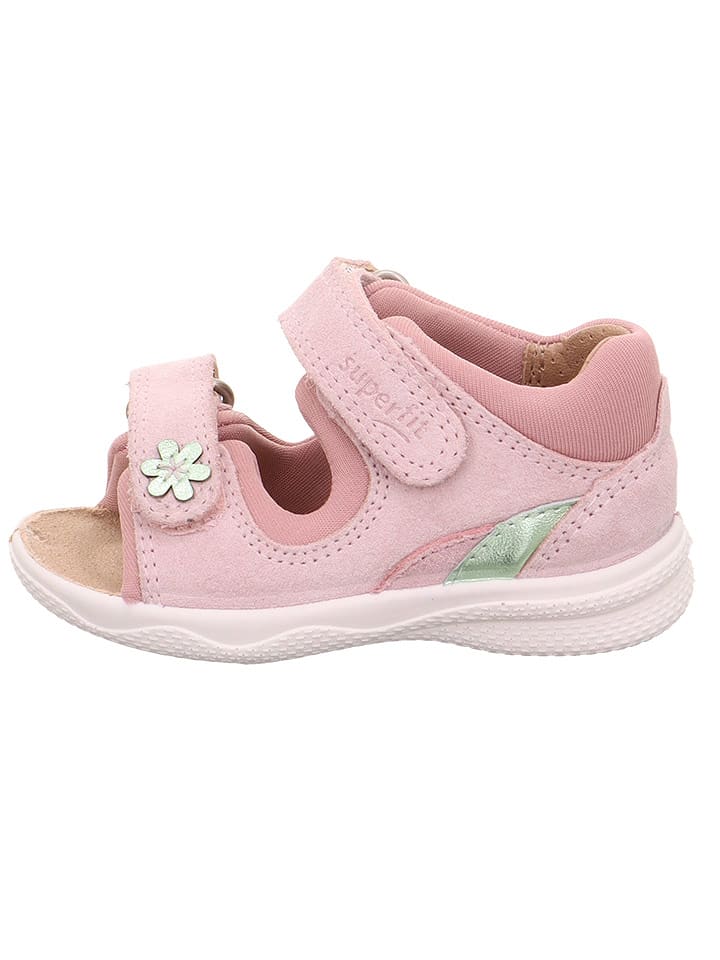 superfit Skórzane sandały "Polly" w kolorze jasnoróżowym rozmiar: 26