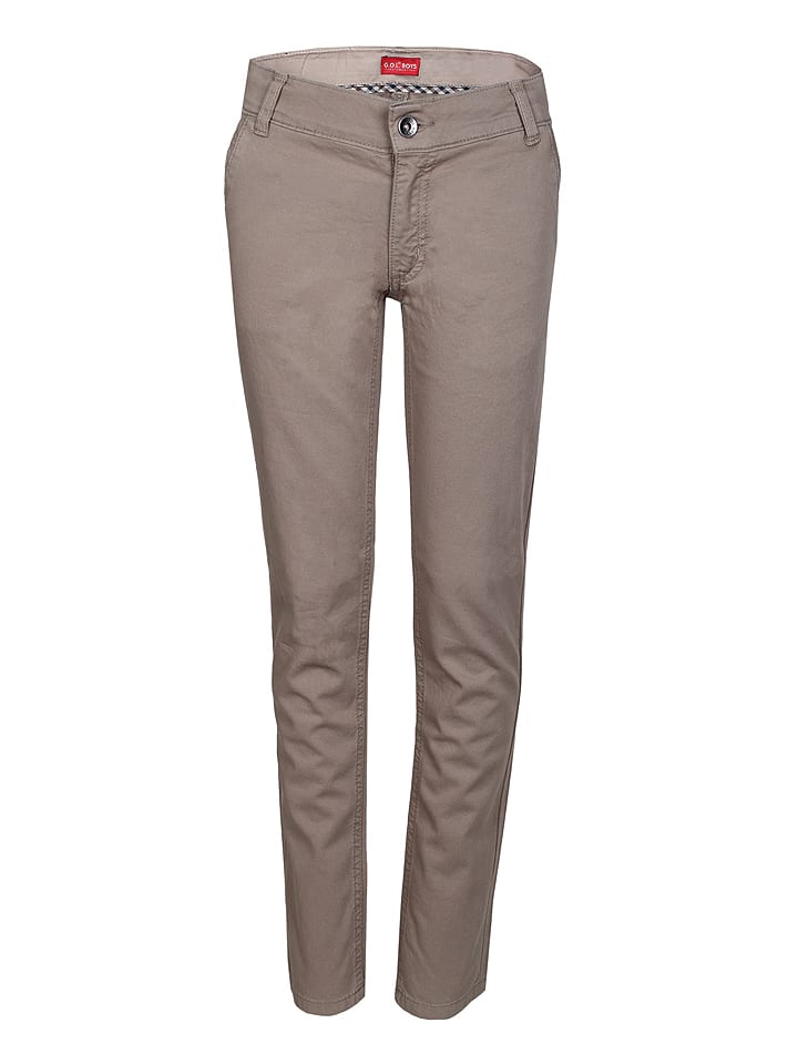 G.O.L.® FINEST COLLECTION Spodnie chino w kolorze beżowym rozmiar: 158