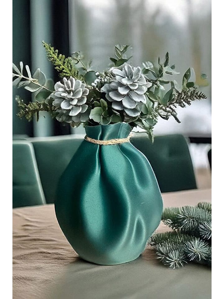 ABERTO DESIGN Wazon w kolorze morskim - wys. 20 cm rozmiar: onesize