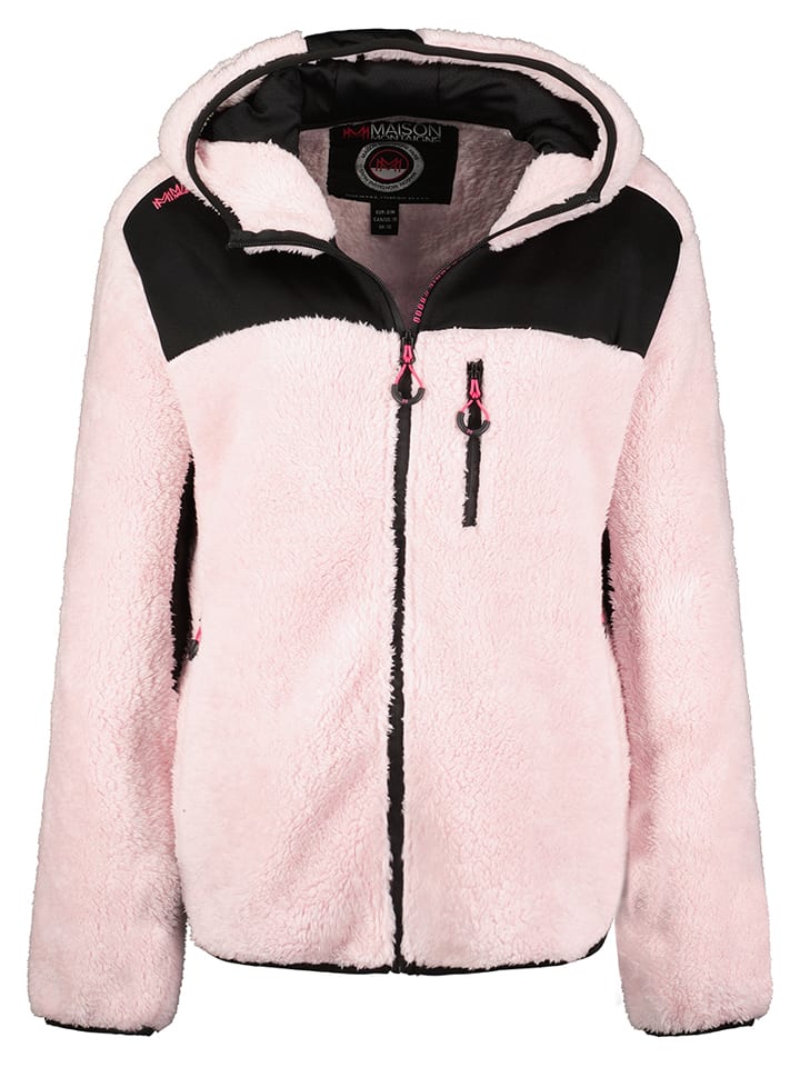 Maison Montaigne Kurtka polarowa "Telomai" w kolorze jasnoróżowo-czarnym rozmiar: L