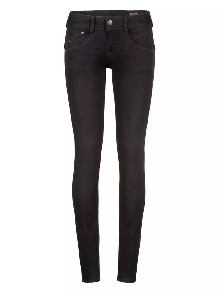 Herrlicher Dżinsy - Skinny fit - w kolorze czarnym rozmiar: W29