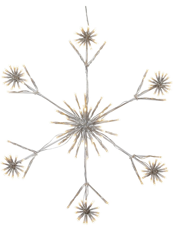 STAR Trading Lampa LED "Flower Snowflake" w kolorze białym - Ø 60 cm rozmiar: onesize