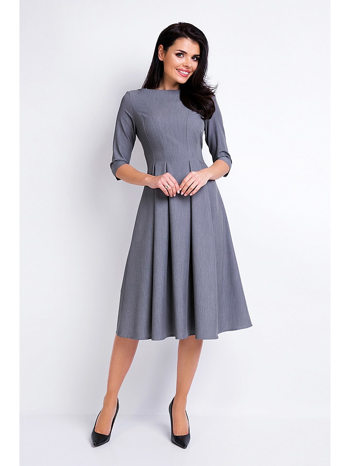 Awama Sukienka w kolorze szarym rozmiar: L