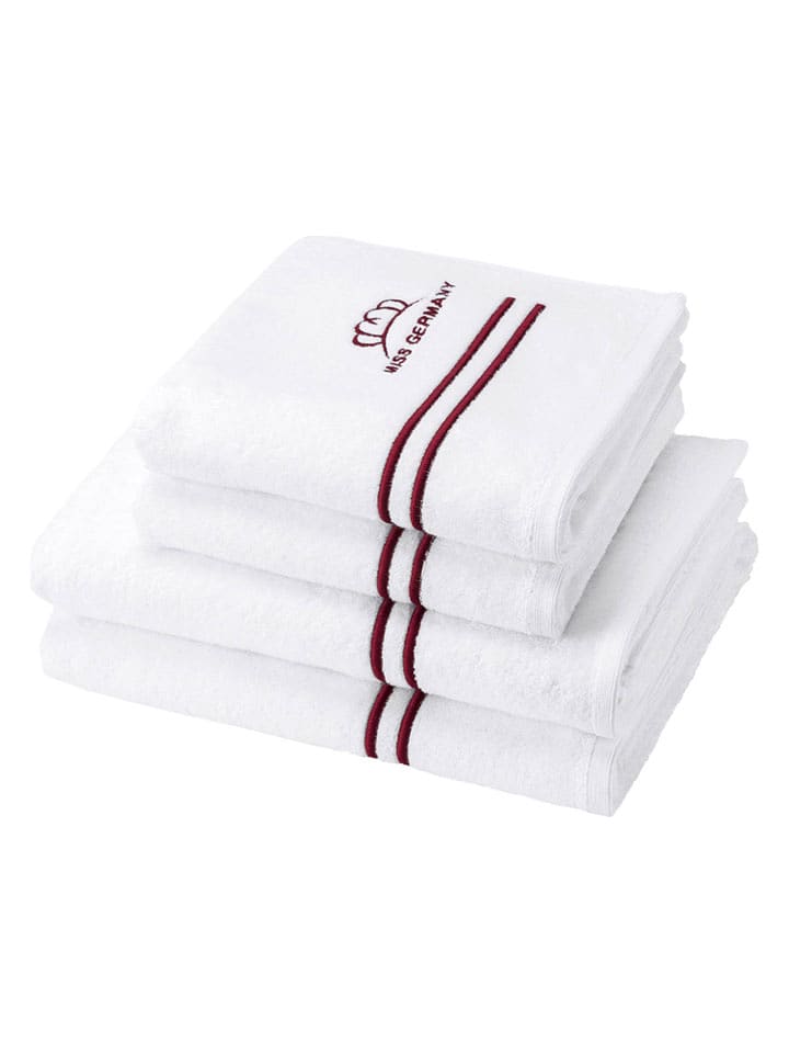 Egeria Ręcznik prysznicowy "Miss Germany" w kolorze biało-czerwonym rozmiar: 70x140 cm