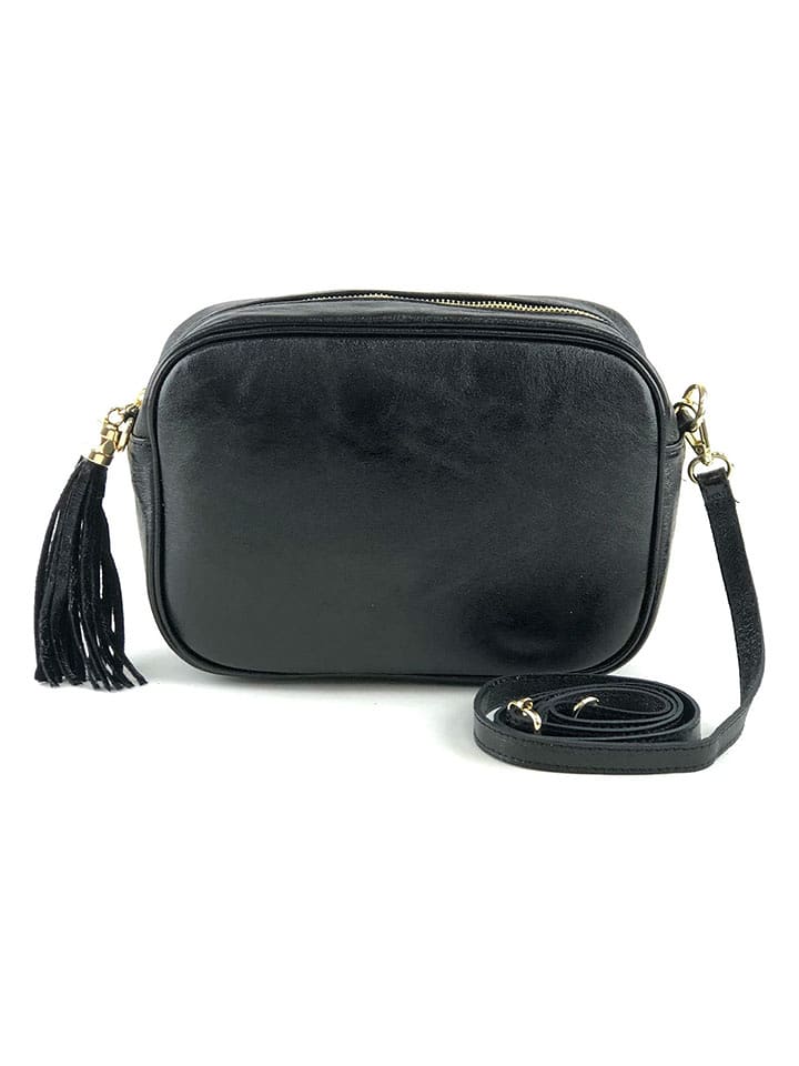 Marlon Skórzana torebka "Novo" w kolorze czarnym - 24 x 18 x 8 cm rozmiar: onesize