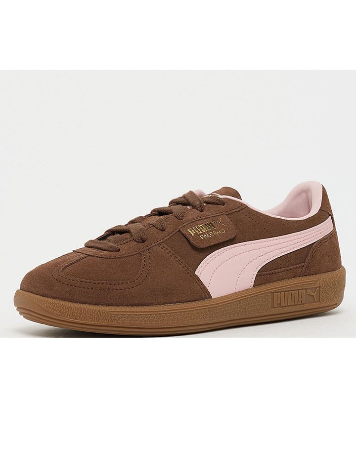 Puma Skórzane sneakersy "Palermo" w kolorze jasnobrązowym rozmiar: 36