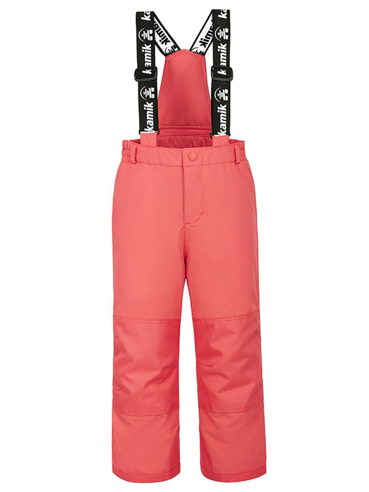 Kamik Spodnie narciarskie "Regan" w kolorze koralowym rozmiar: 104