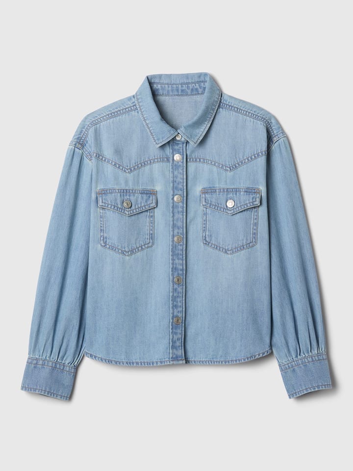 GAP Koszula dżinsowa w kolorze błękitnym rozmiar: 110