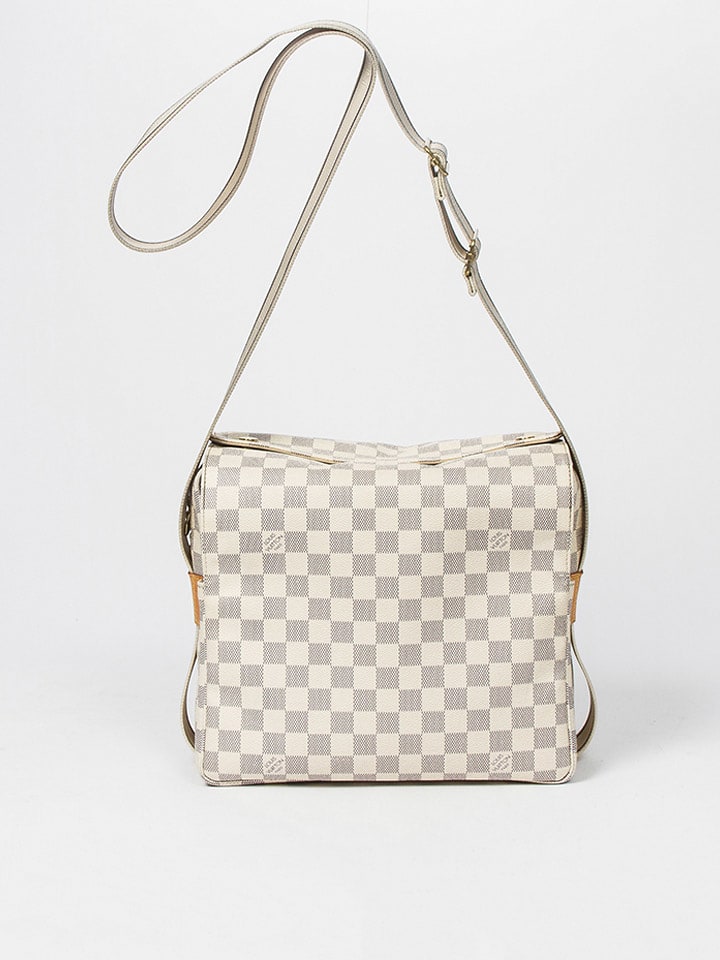 Louis Vuitton Torebka "Naviglio" w kolorze biało-szarym - 27,5 x 23 x 12 cm rozmiar: onesize