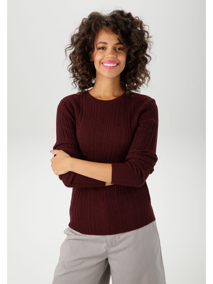 Aniston Sweter w kolorze bordowym rozmiar: 44