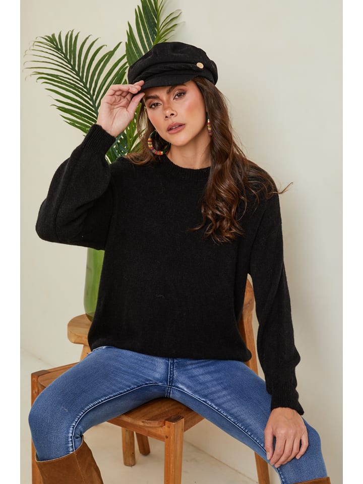 Joséfine Sweter "Letenye" w kolorze czarnym rozmiar: M