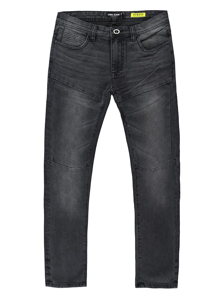 Cars Jeans Dżinsy "Newark" - Tapered fit - w kolorze antracytowym rozmiar: W34/L32