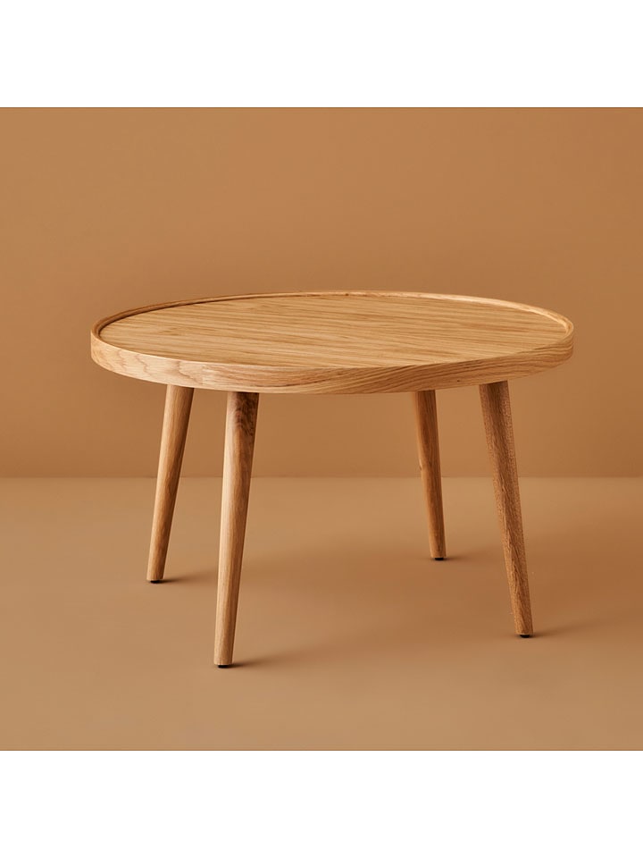 BELLA MAISON Ława "Melissa" w kolorze jasnobrązowym - wys. 45 x Ø 80 cm rozmiar: onesize