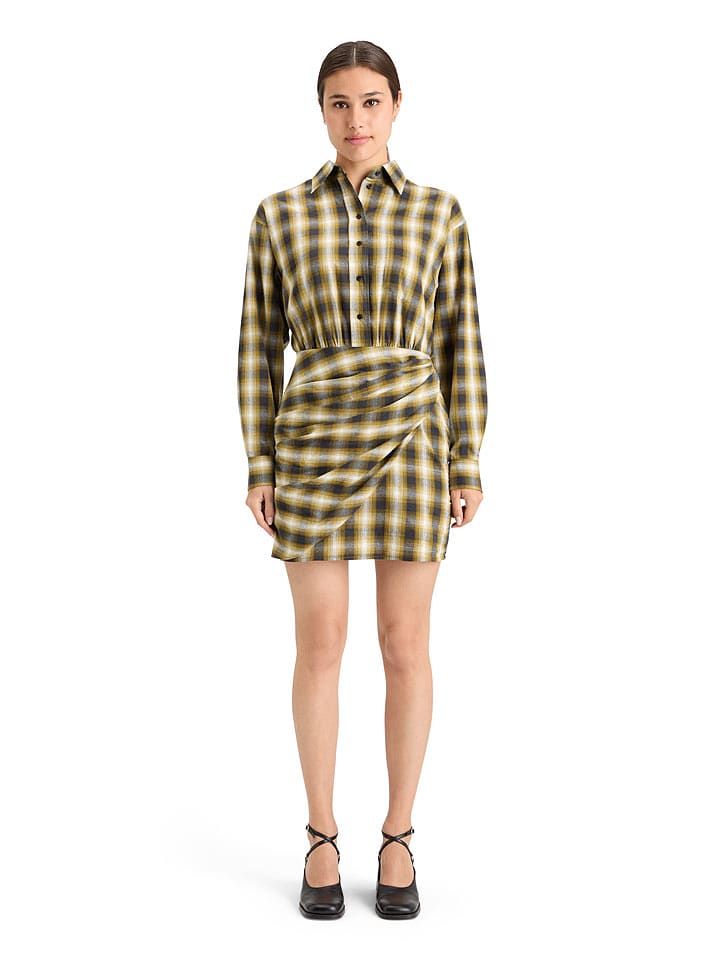 Scotch & Soda Sukienka w kolorze czarno-żółtym rozmiar: 38