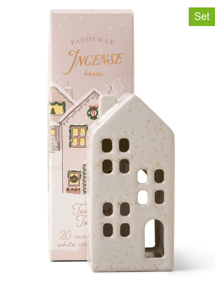 Paddywax 2-częściowy zestaw "White House - Teakwood Tobacco" w kolorze kremowym rozmiar: onesize