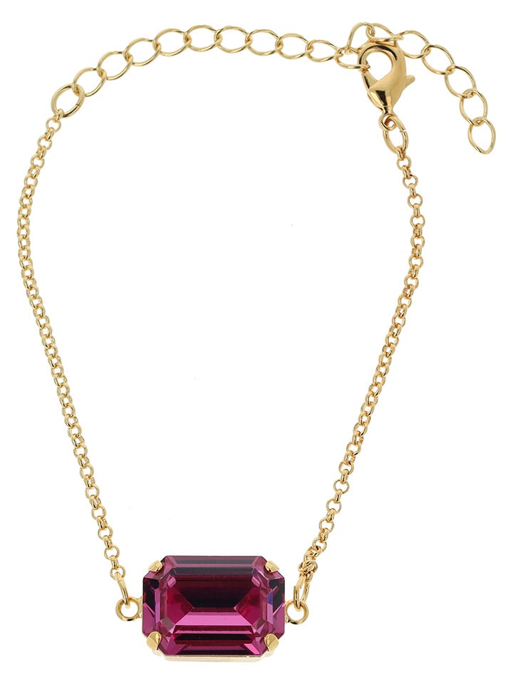 Otazu Pozłacana bransoletka z kryształem Swarovski rozmiar: onesize