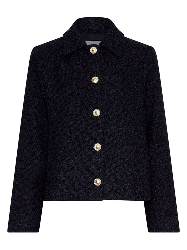 MOSS COPENHAGEN Kurtka koszulowa "Aiste Abriella" w kolorze czarnym rozmiar: M/L