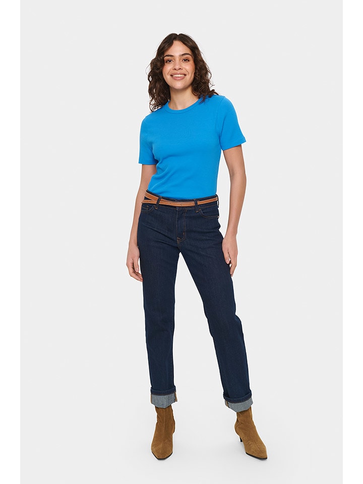 SAINT TROPEZ Koszulka w kolorze niebieskim rozmiar: M