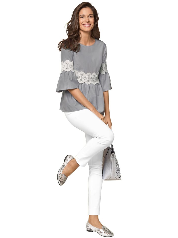 Heine Spodnie w kolorze białym rozmiar: 36