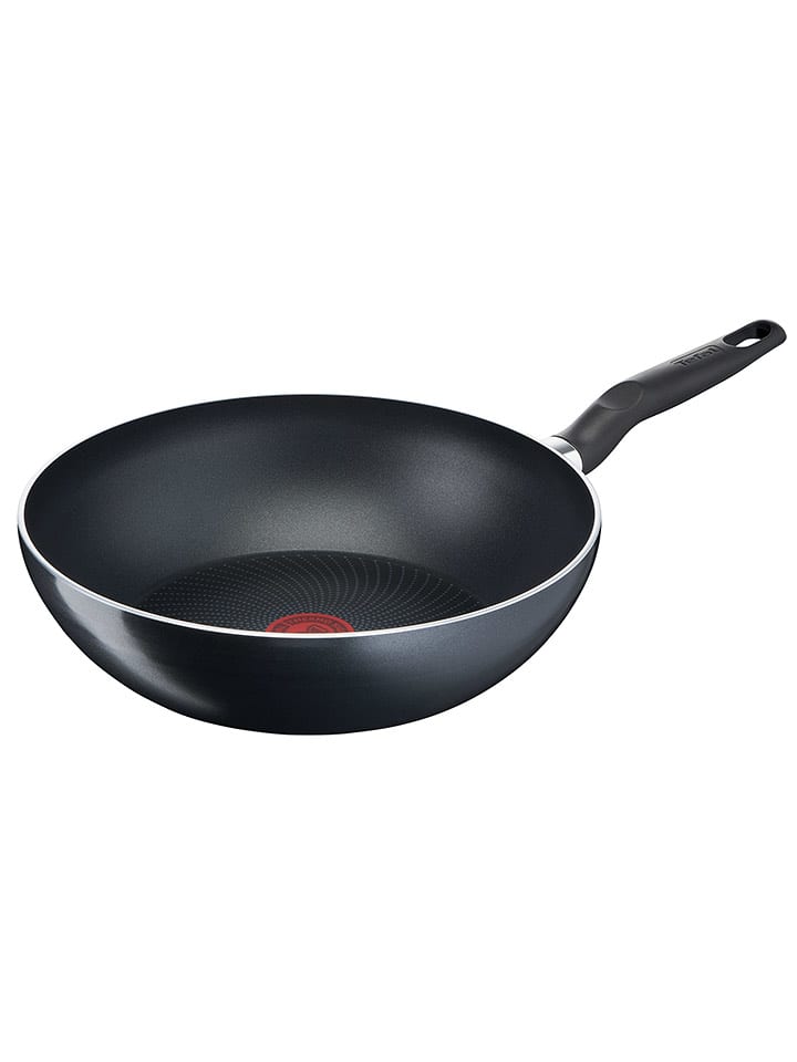 Tefal Patelnia wok "Start Easy" w kolorze czarnym - Ø 28 cm rozmiar: onesize