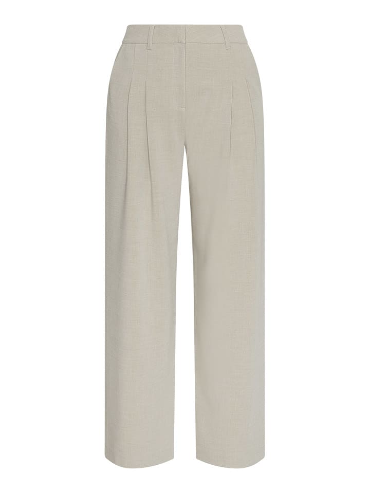 MOSS COPENHAGEN Spodnie "Mirabelle Michelle" w kolorze beżowym rozmiar: XS