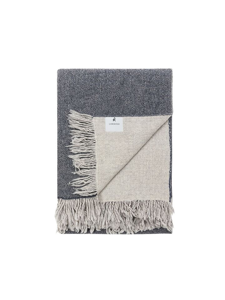 Lanerossi Koc w kolorze szaro-antracytowym - 180 x 130 cm rozmiar: onesize