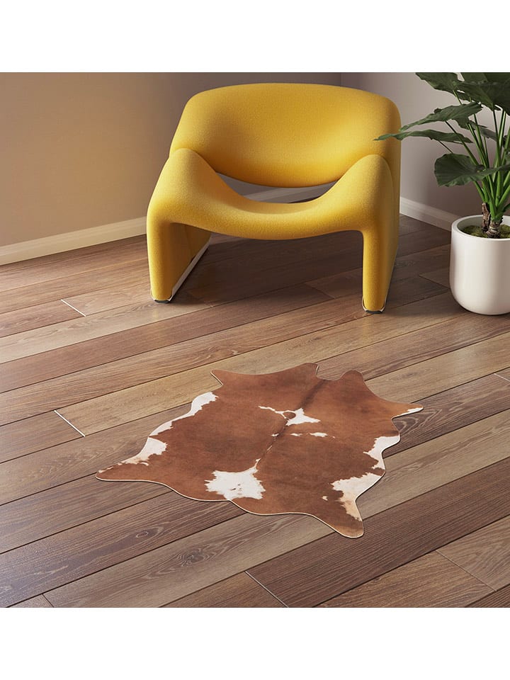 bobochic Dywan "Sally" w kolorze brązowym rozmiar: 190x155 cm