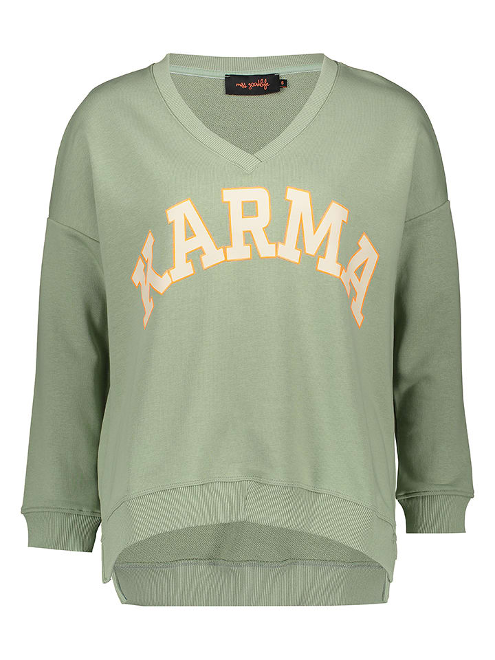 miss goodlife Bluza "Karma" w kolorze oliwkowym rozmiar: L