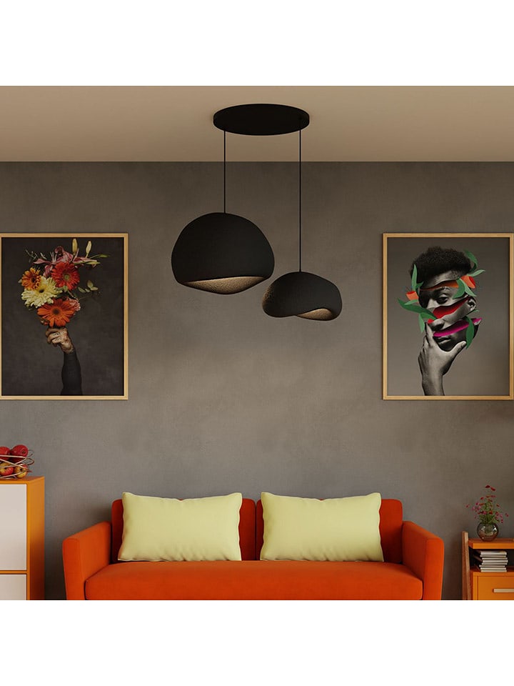 ABERTO DESIGN Lampa wisząca w kolorze czarnym - 75 x 120 cm rozmiar: onesize