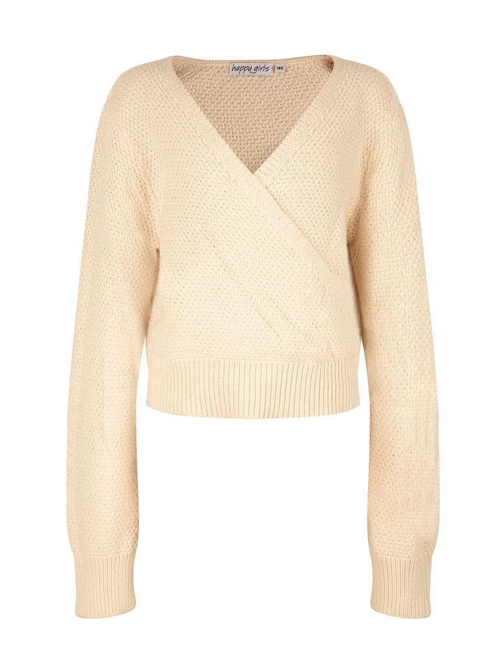 happy girls by Eisend Sweter w kolorze beżowym rozmiar: 176