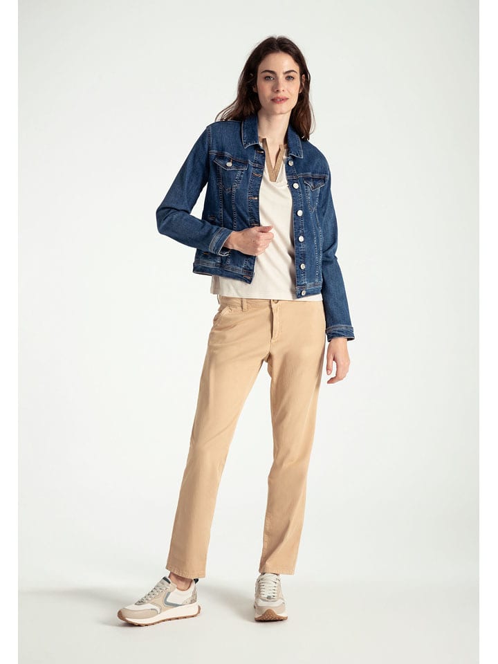 More & More Spodnie chino w kolorze beżowym rozmiar: 36